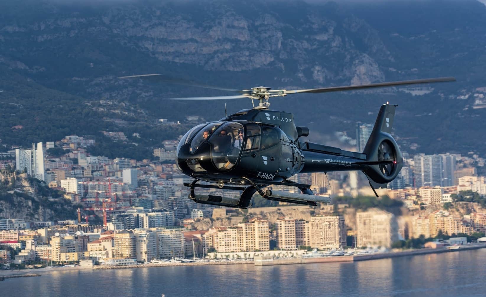 Helicopter to Monaco